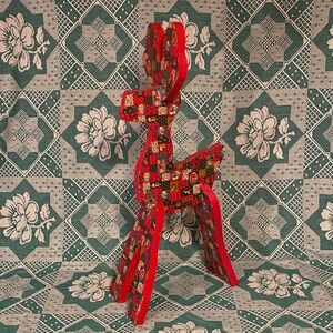 Colorful Wooden Reindeer Decor